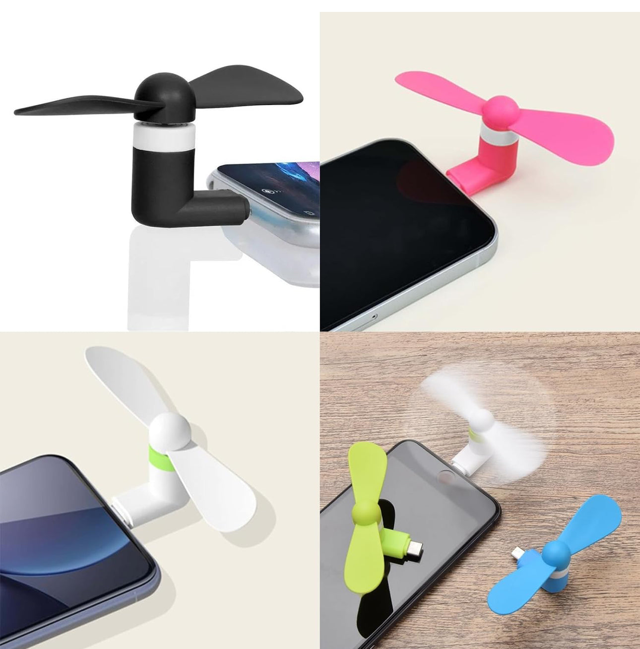 Mango orange USB smartphone fan
