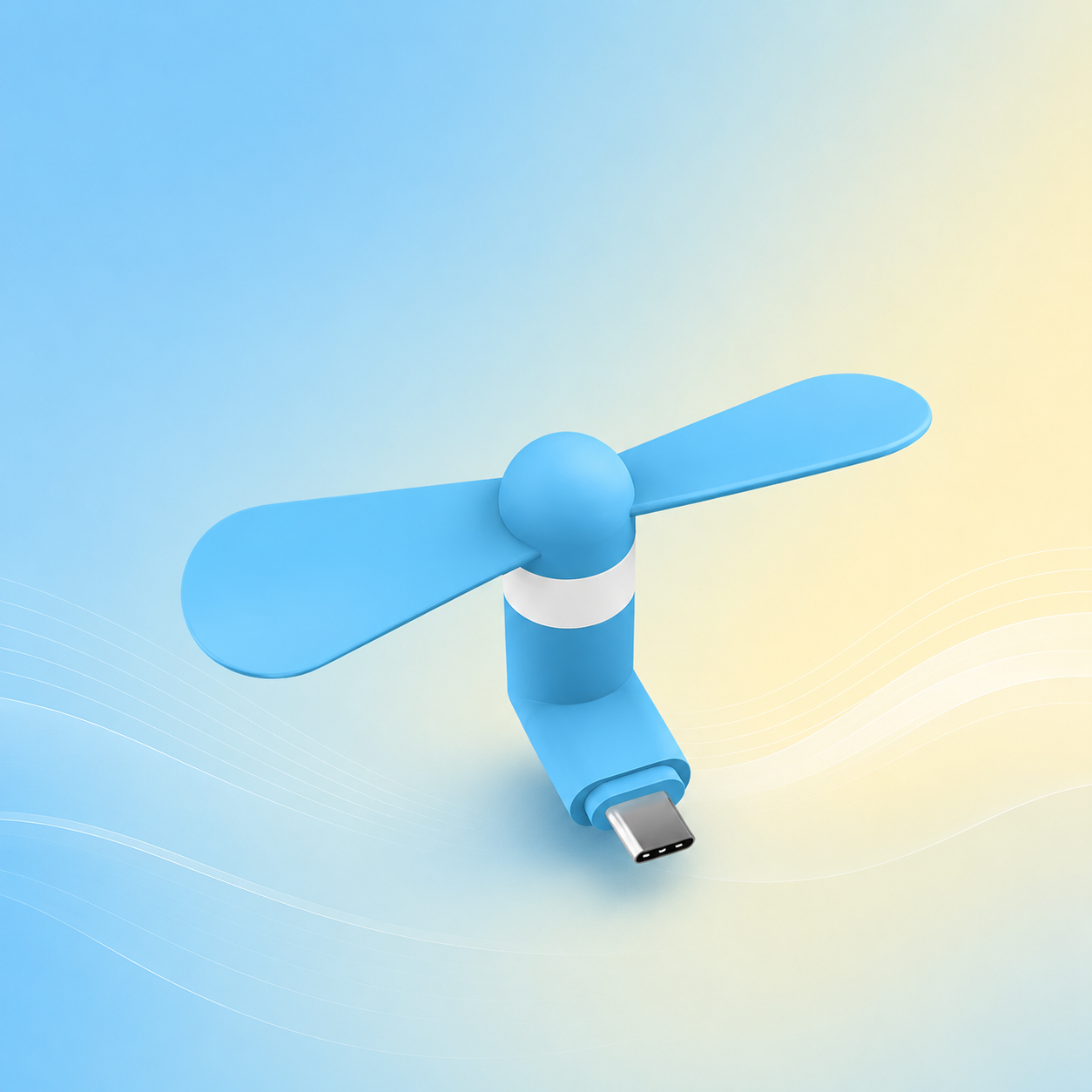 Mango orange USB smartphone fan