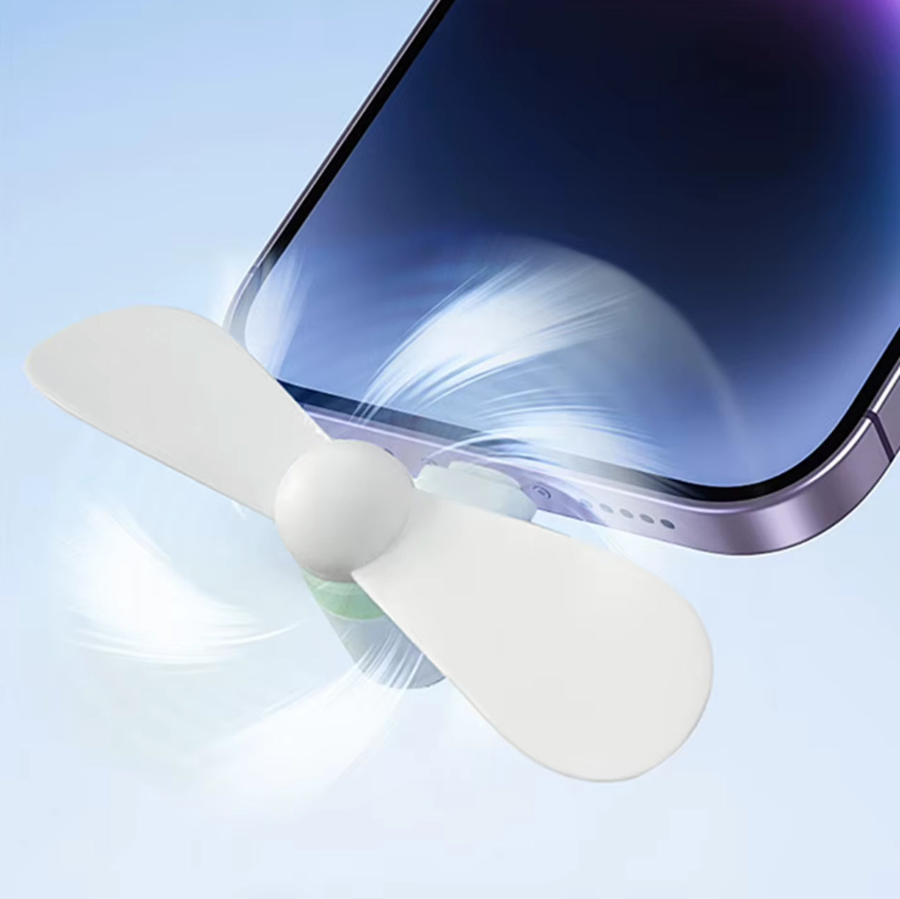 Mango orange USB smartphone fan