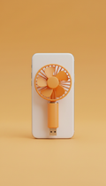 Mango orange USB smartphone fan
