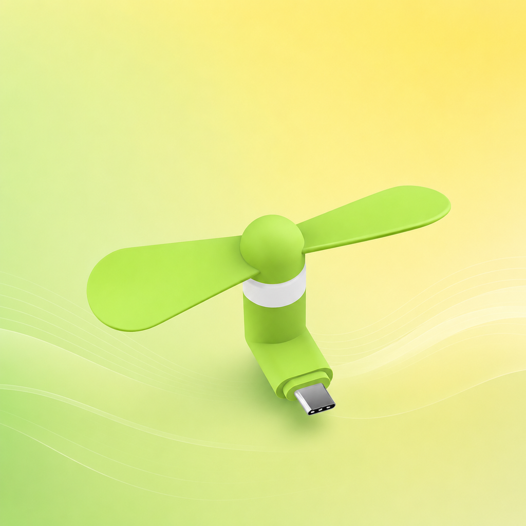 Mango orange USB smartphone fan