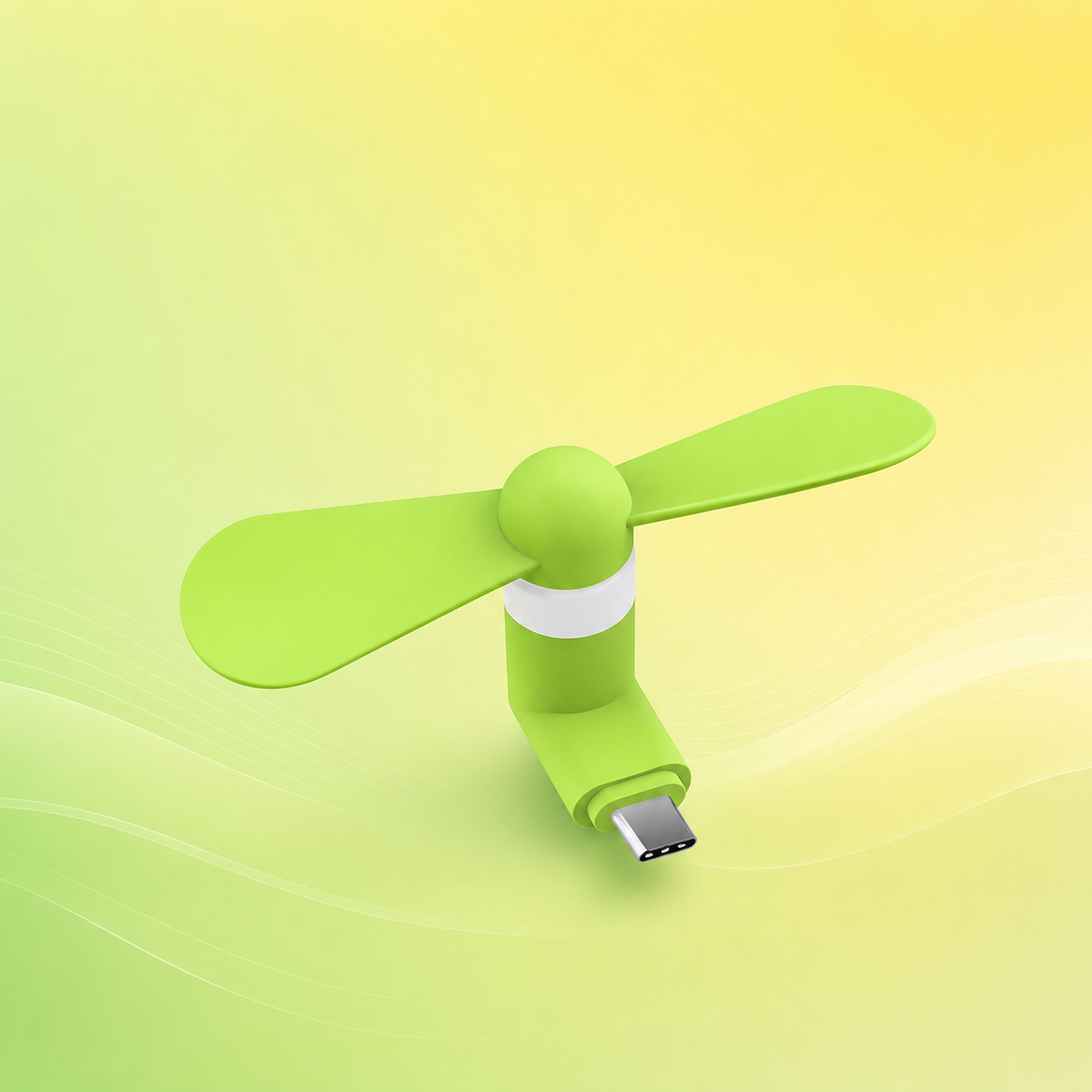 Mango orange USB smartphone fan