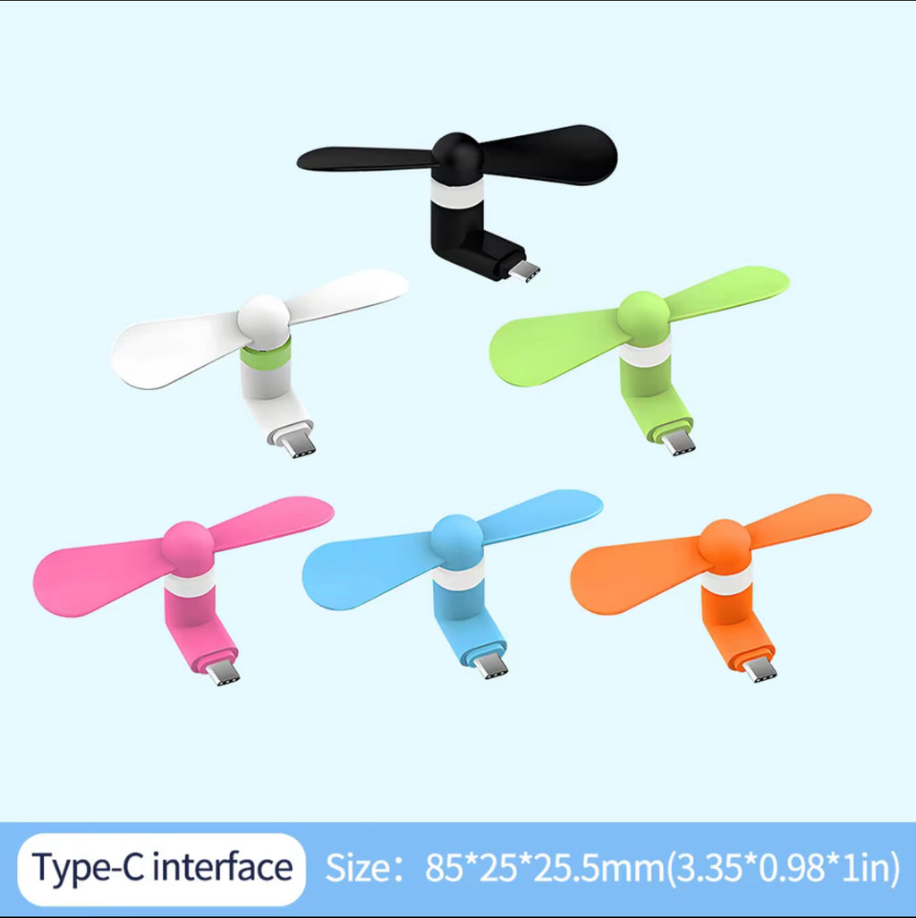 Mango orange USB smartphone fan